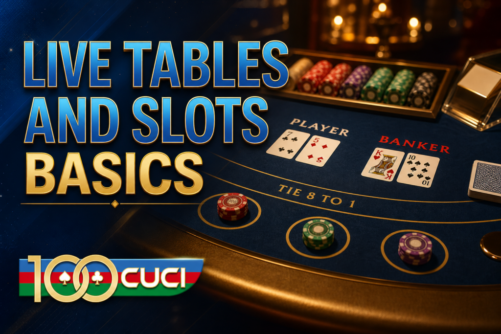100CUCI live casino tables and basics for beginners