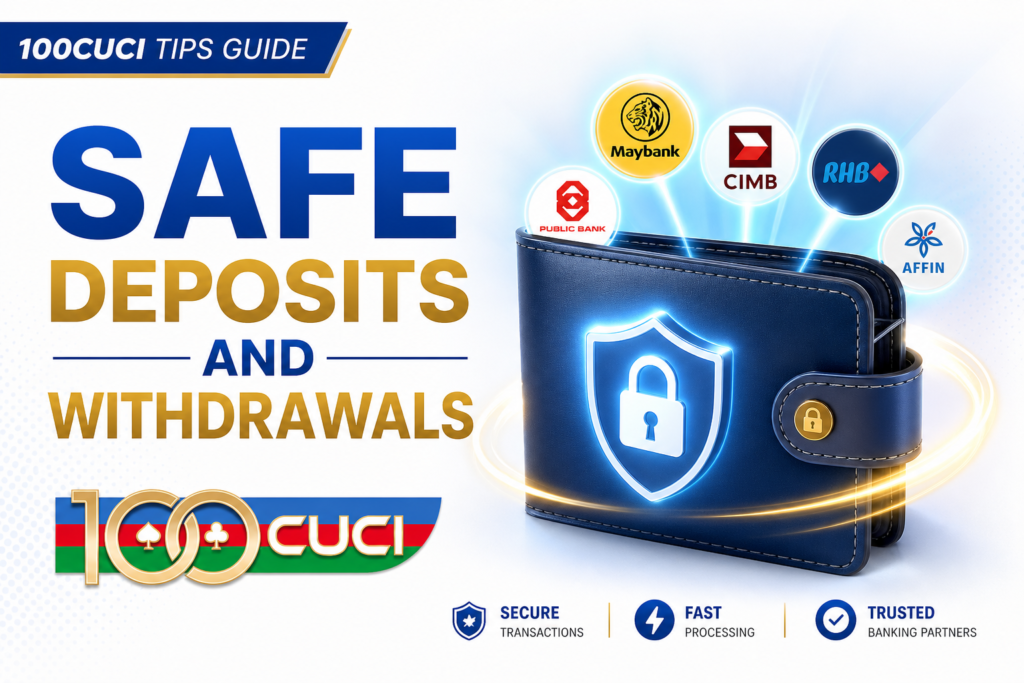 100CUCI banking safety for deposits and withdrawals