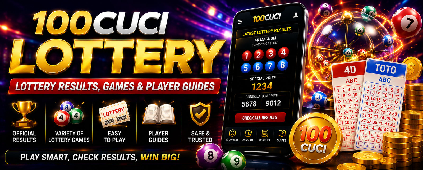 100CUCI Lottery – Results, Games &amp; Player Guide