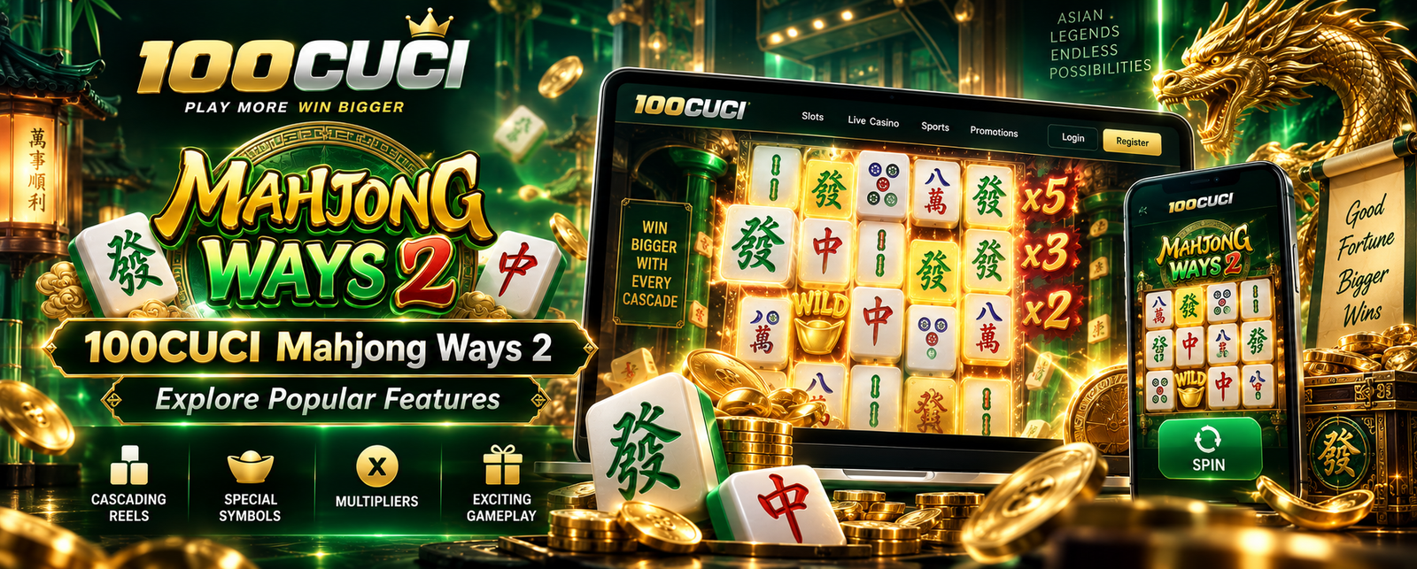 100CUCI Mahjong Ways 2 – Explore Popular Features